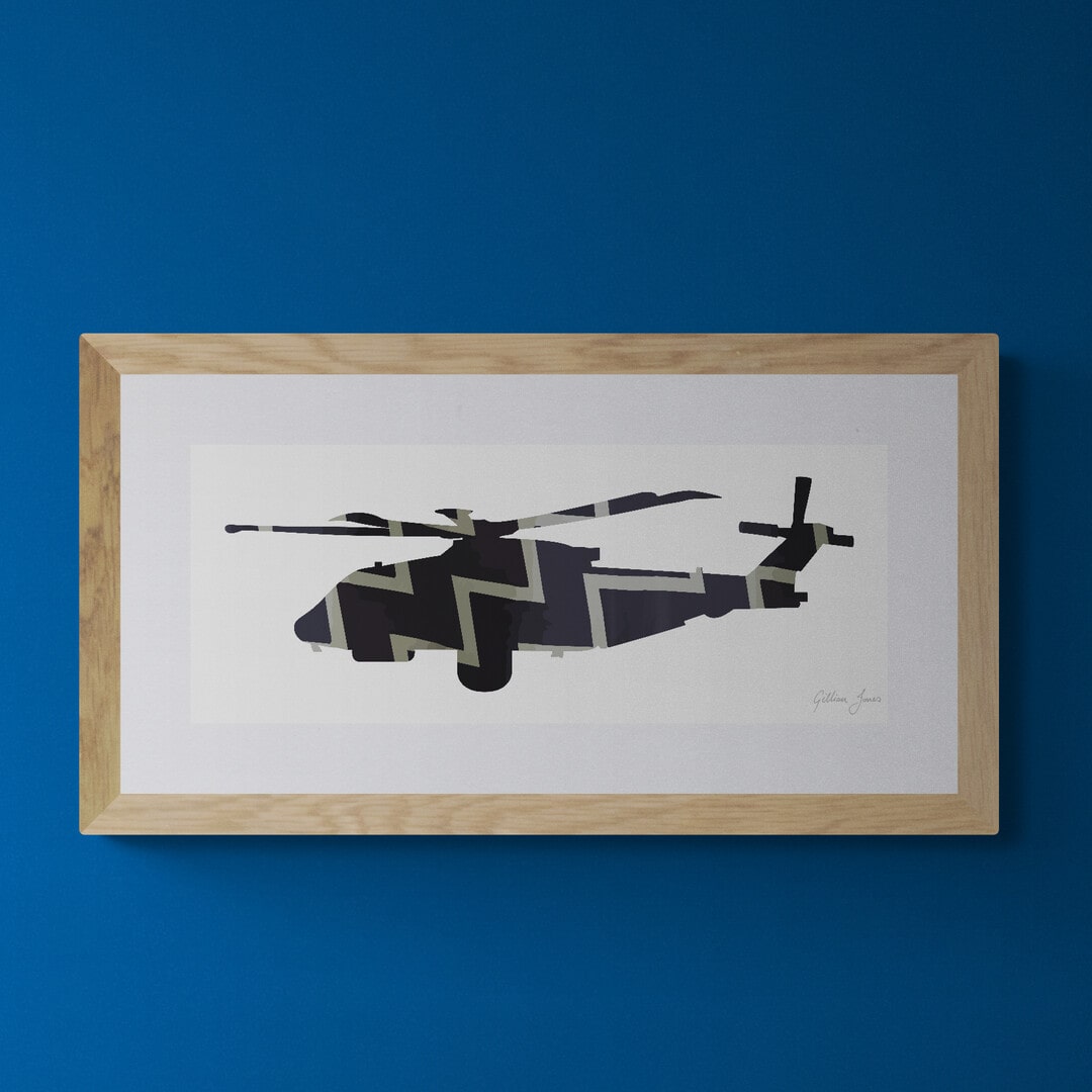 Merlin Mk2 with Crowsnest Fleet Air Arm Print