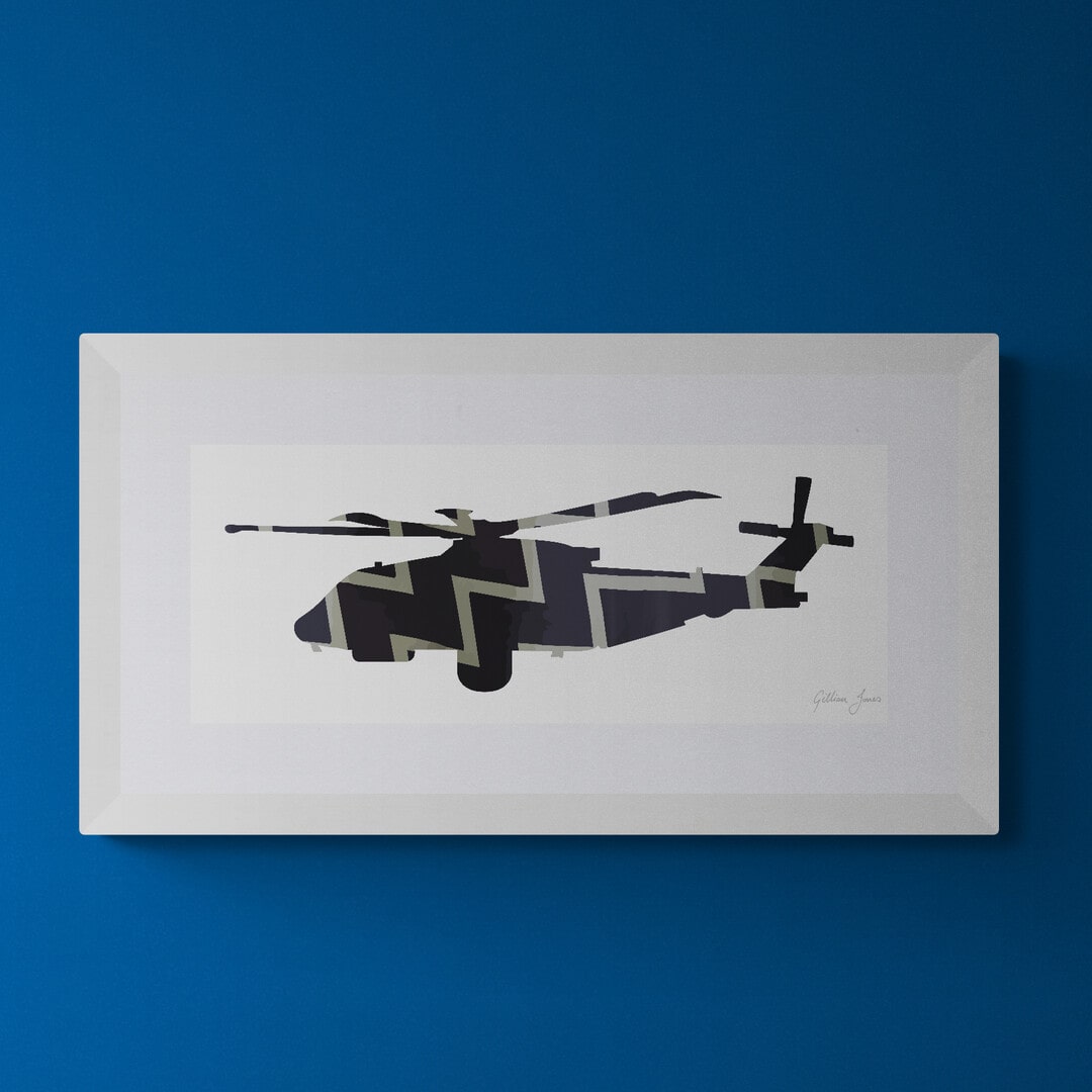 Merlin Mk2 with Crowsnest Fleet Air Arm Print