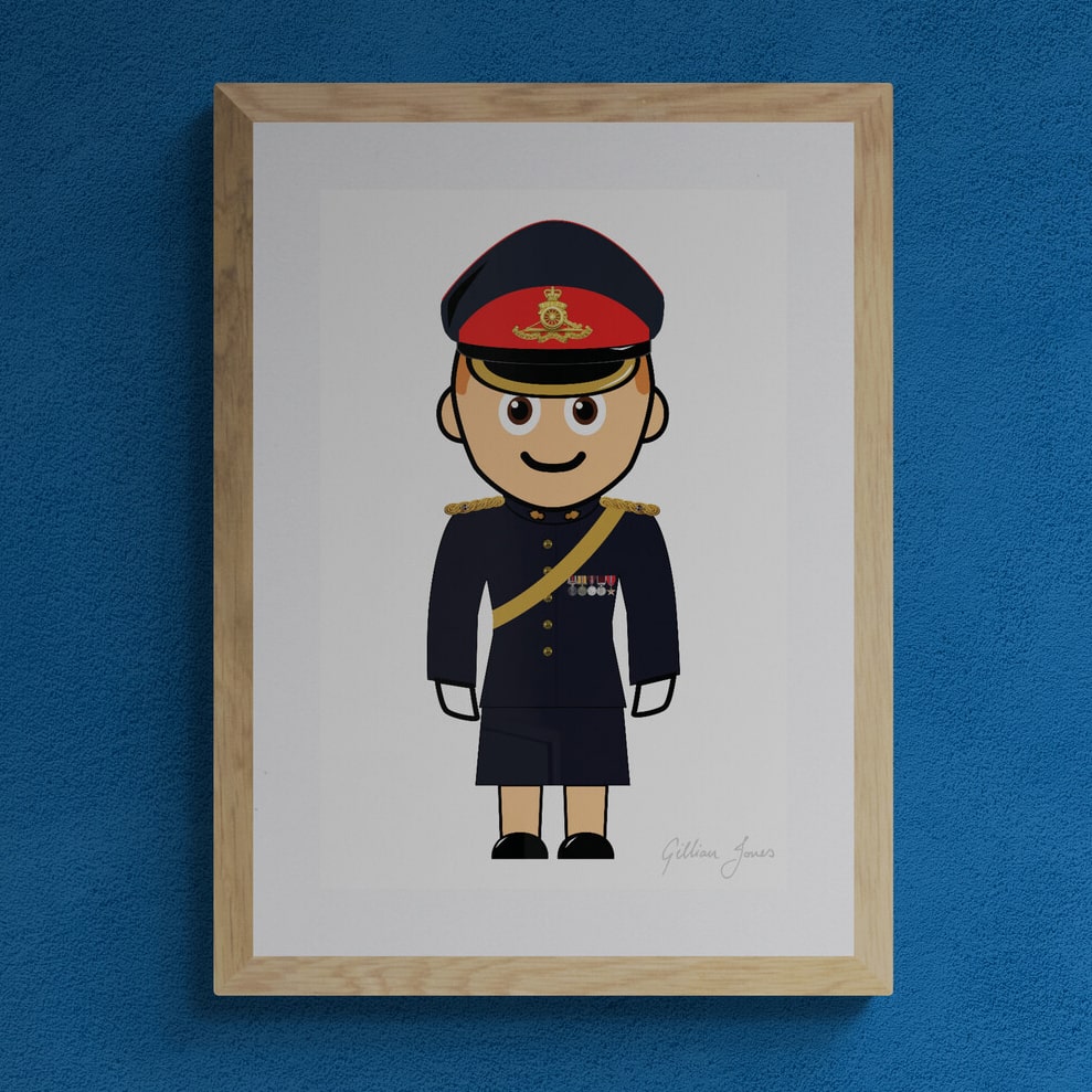 Mini-Military Person Customisable Cartoon Print