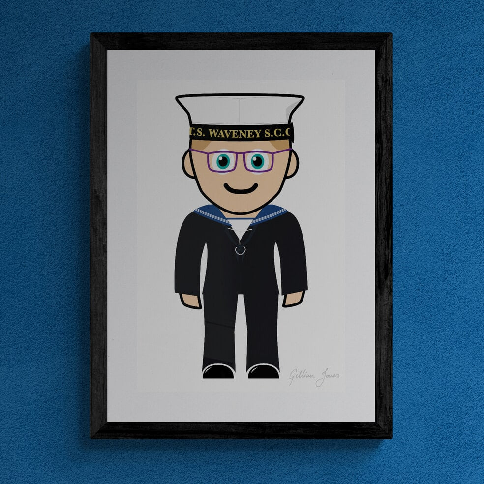 Mini-Military Person Customisable Cartoon Print