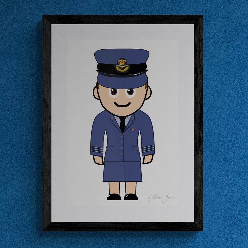 Mini-Military Person Customisable Cartoon Print