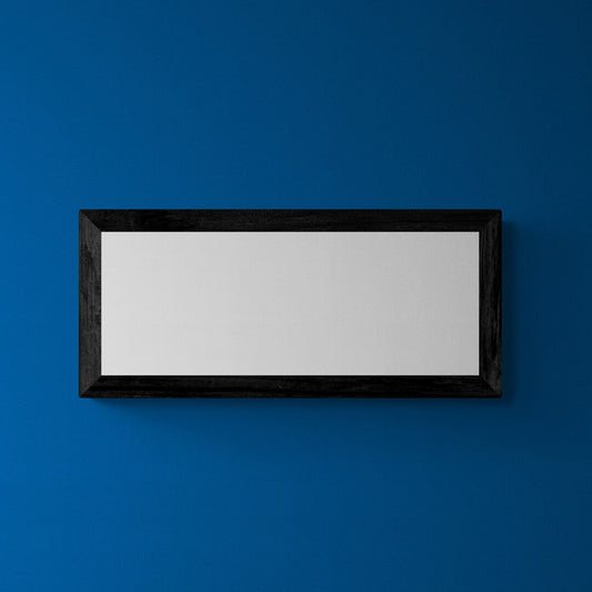 Frame 40cm x 15cm: black, white & oak