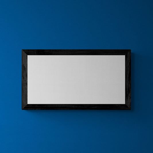 Frame 40cm x 20cm: black, white & oak