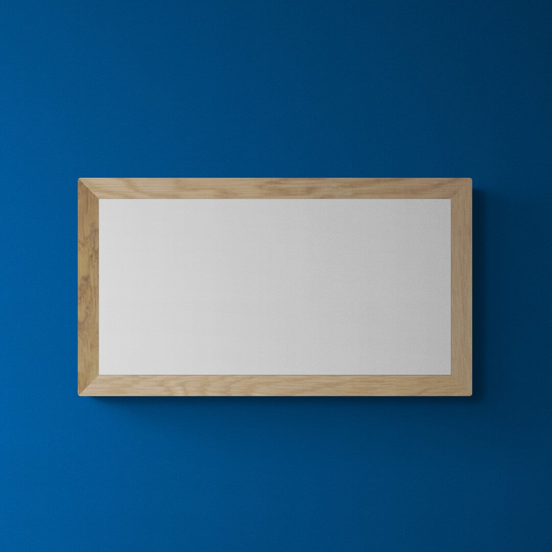 Frame 40cm x 20cm: black, white & oak
