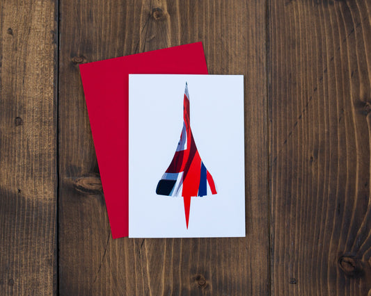Concorde Union Flag Greeting Card
