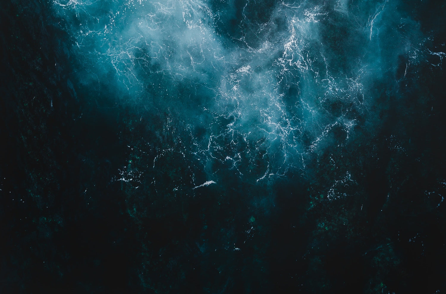 Zoomed out dark ocean background