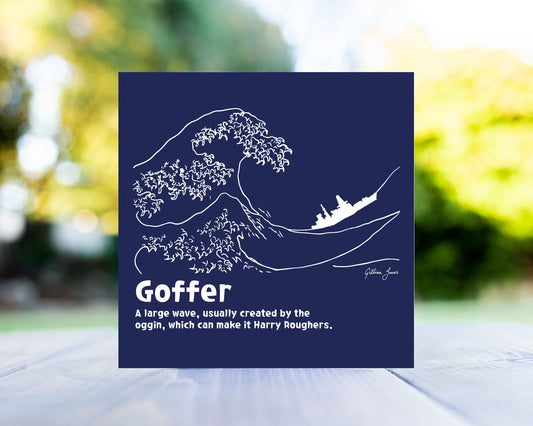 Goffer Cartoon Greeting Card