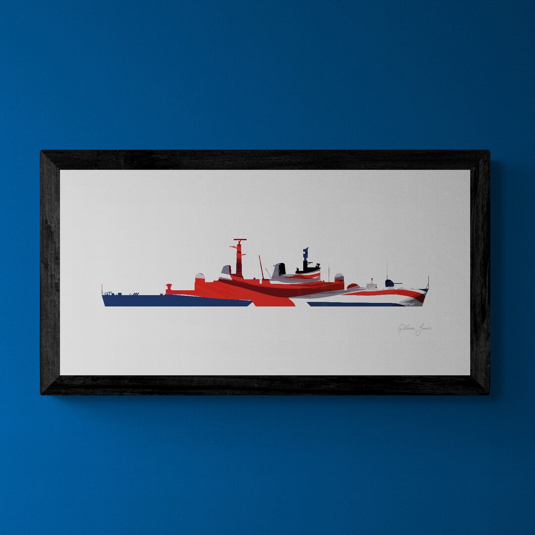 HMS Bristol Union Flag Print