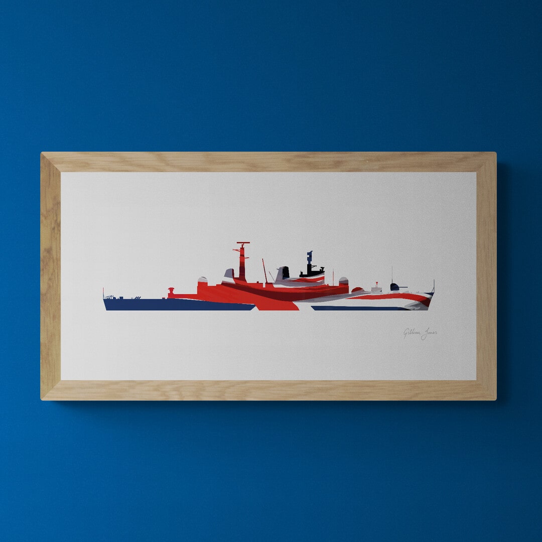 HMS Bristol Union Flag Print