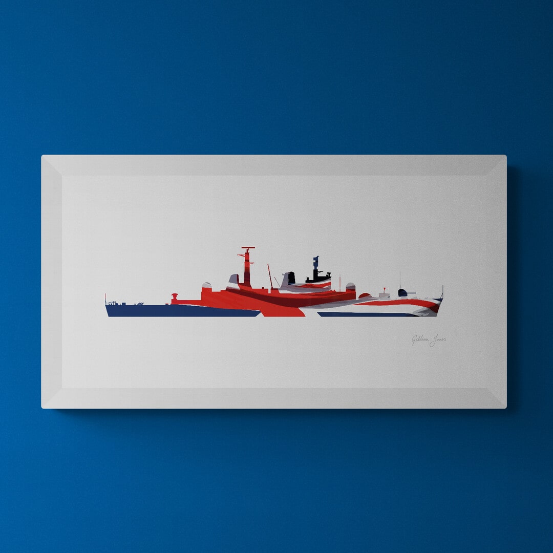 HMS Bristol Union Flag Print