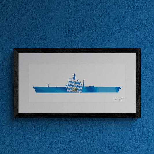 HMS BULWARK (R08) Centaur Class Print