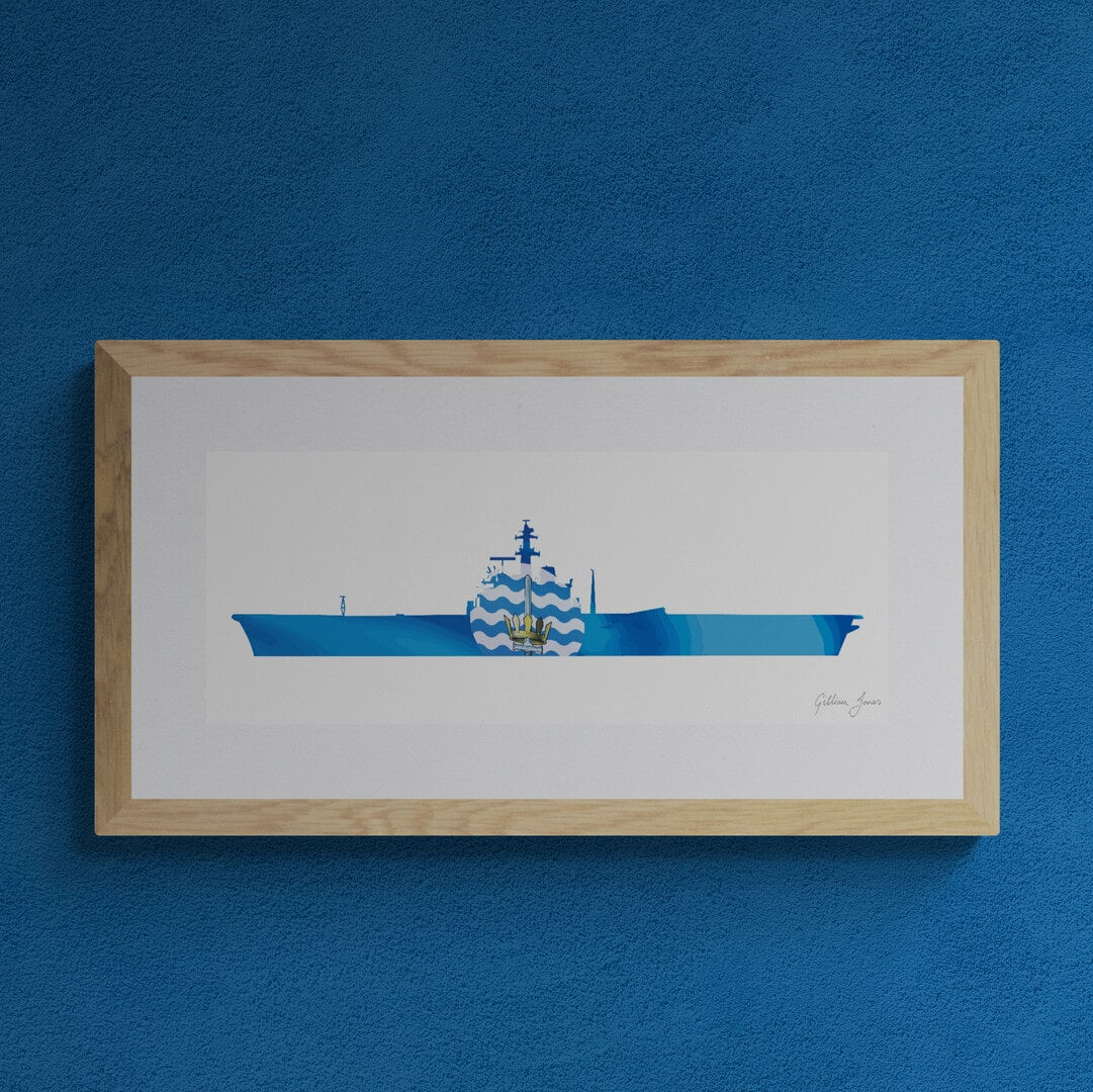 HMS BULWARK (R08) Centaur Class Print