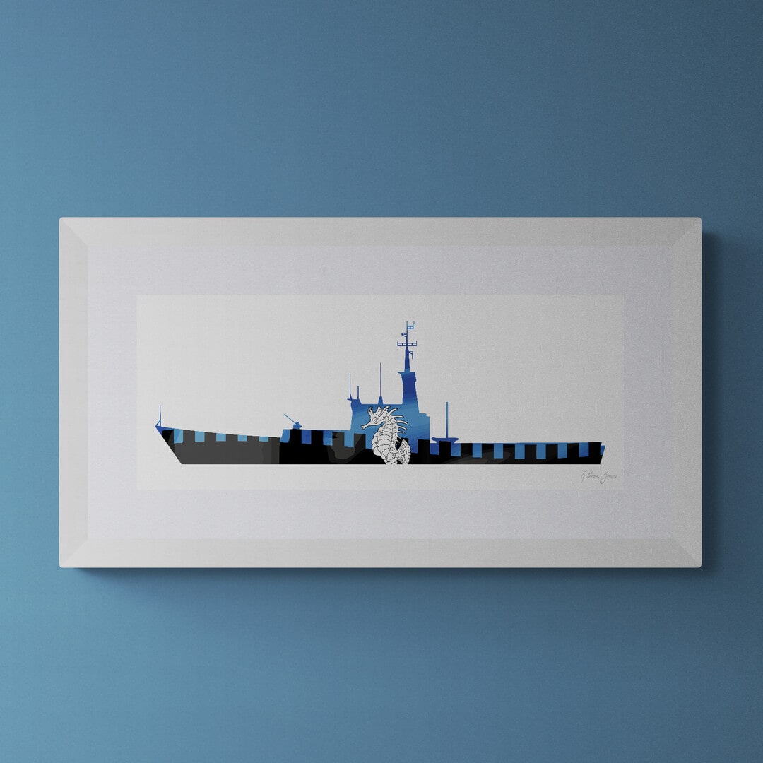 HMS Dumbarton Castle Crest Print