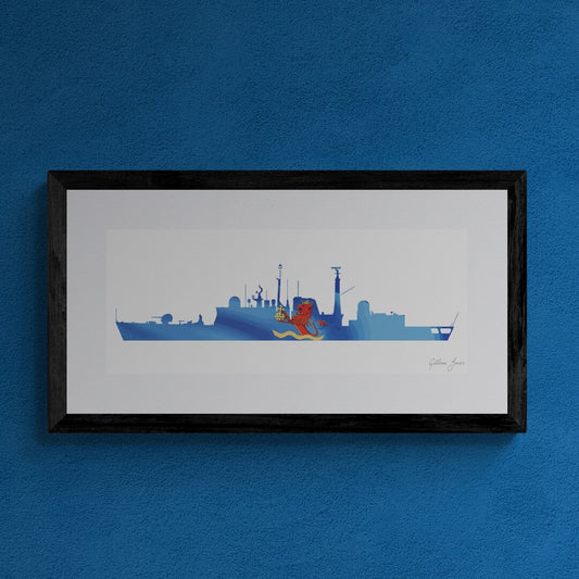 HMS EXETER (D89) Type 42 Destroyer Print