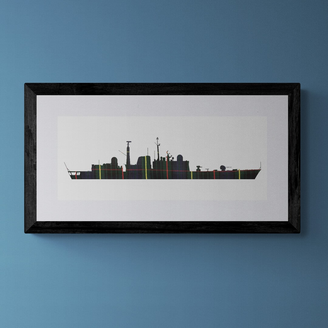 HMS Edinburgh Stewart Hunting Tartan Print