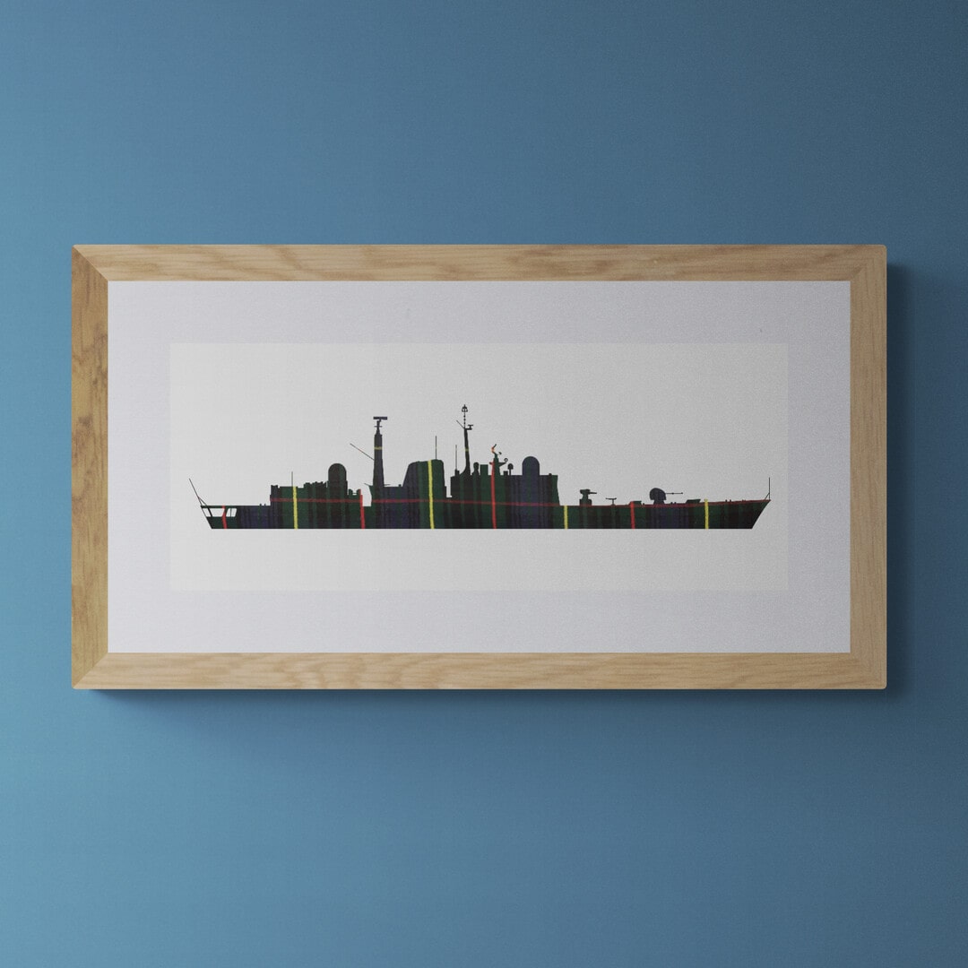 HMS Edinburgh Stewart Hunting Tartan Print