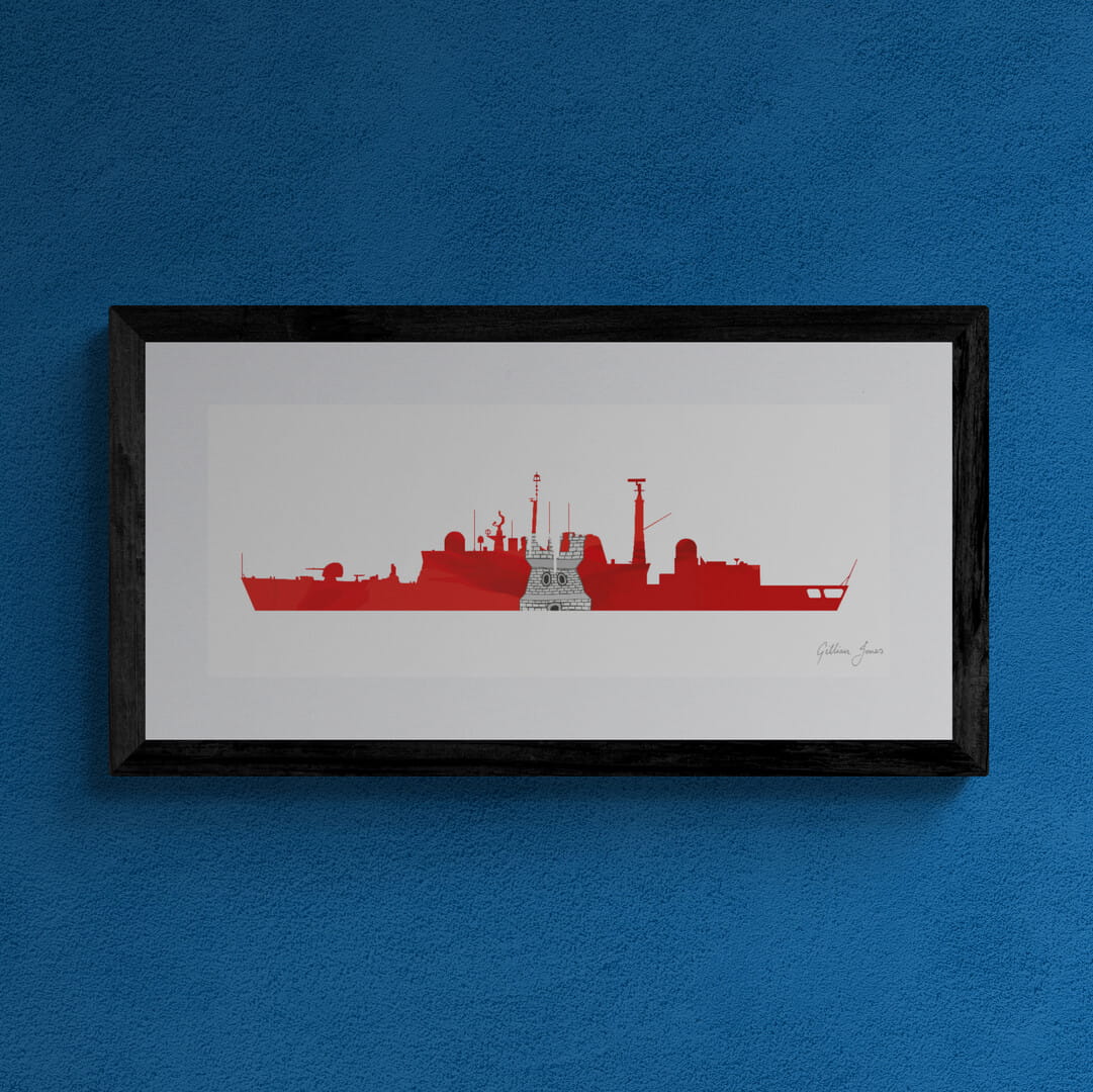 HMS NEWCASTLE (D87) Type 42 Destroyer Print