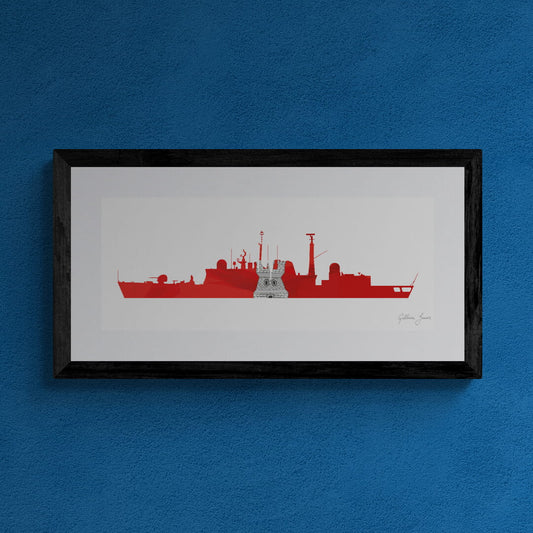 HMS NEWCASTLE (D87) Type 42 Destroyer Print