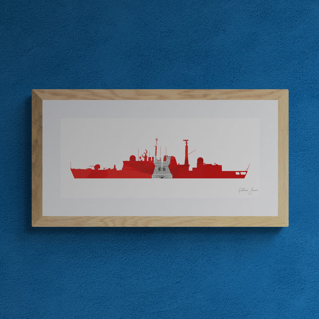 HMS NEWCASTLE (D87) Type 42 Destroyer Print
