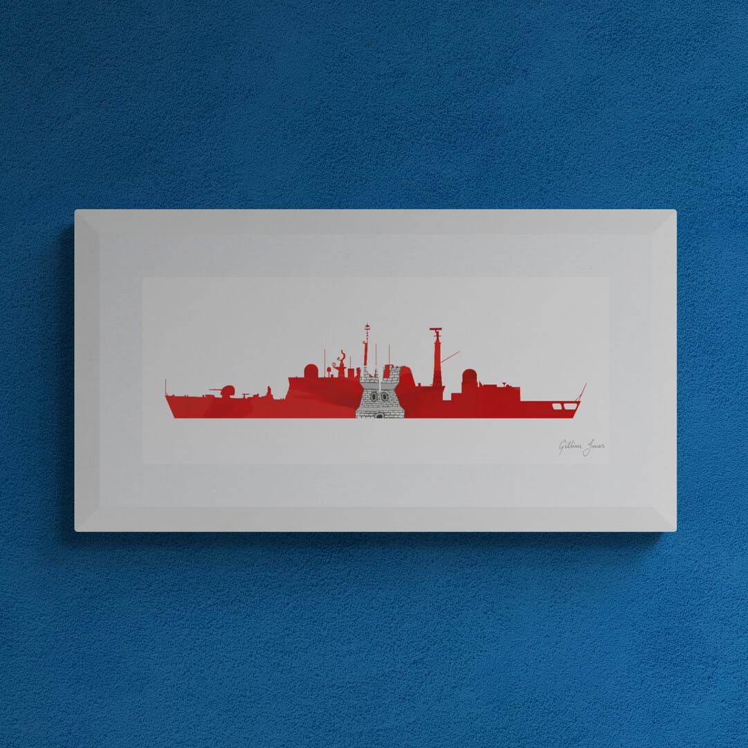 HMS NEWCASTLE (D87) Type 42 Destroyer Print