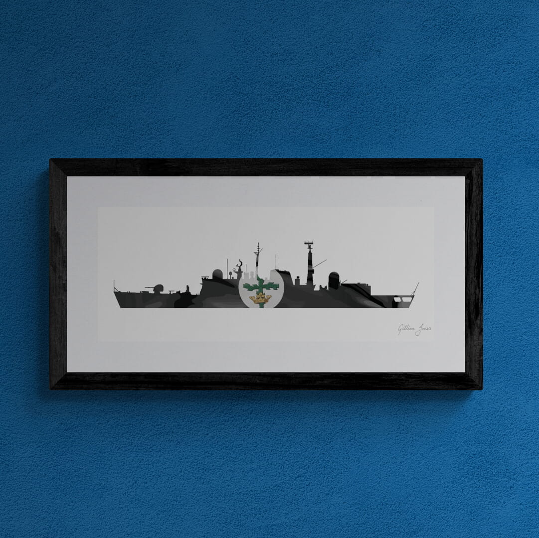 HMS NOTTINGHAM (D91) Type 42 Destroyer Print