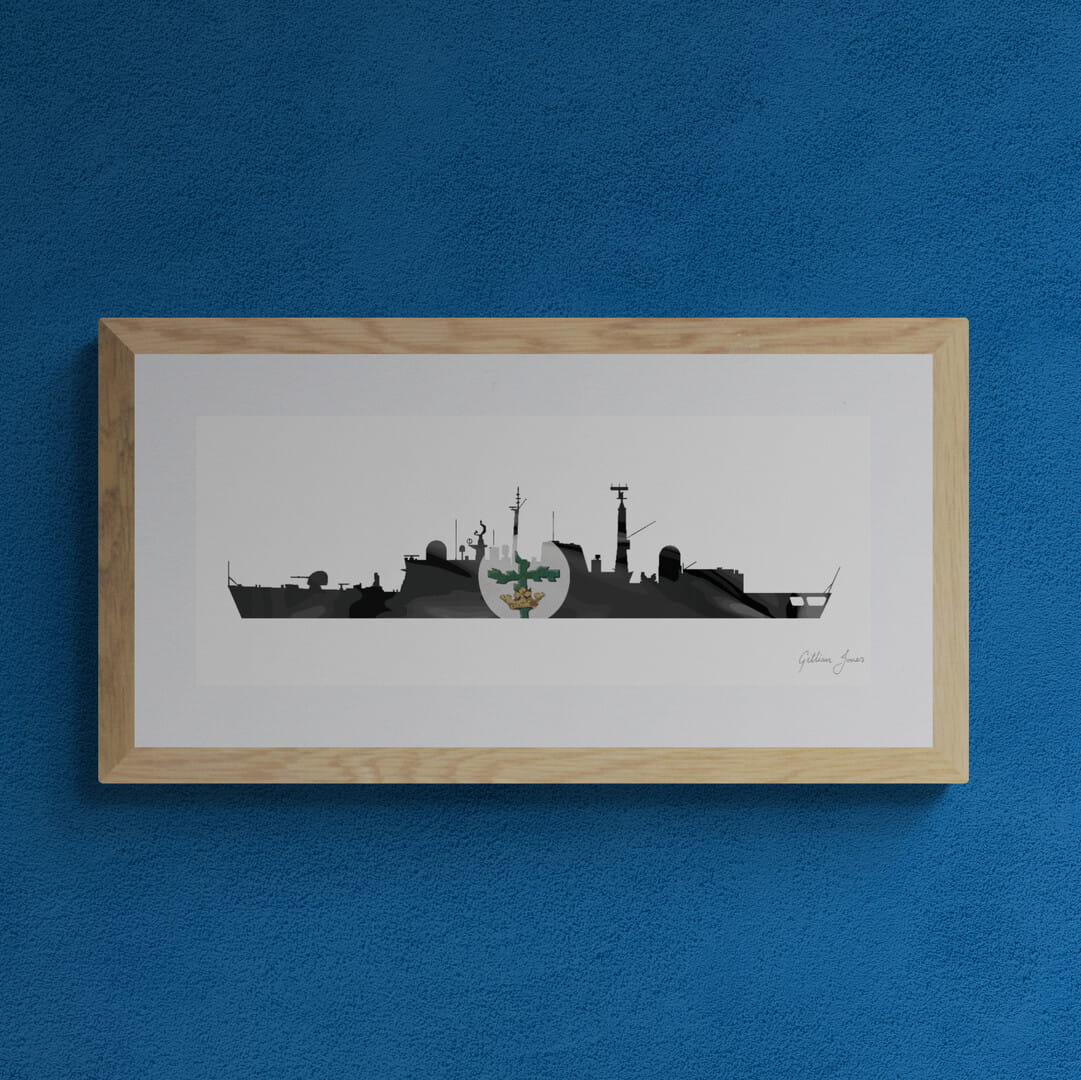 HMS NOTTINGHAM (D91) Type 42 Destroyer Print