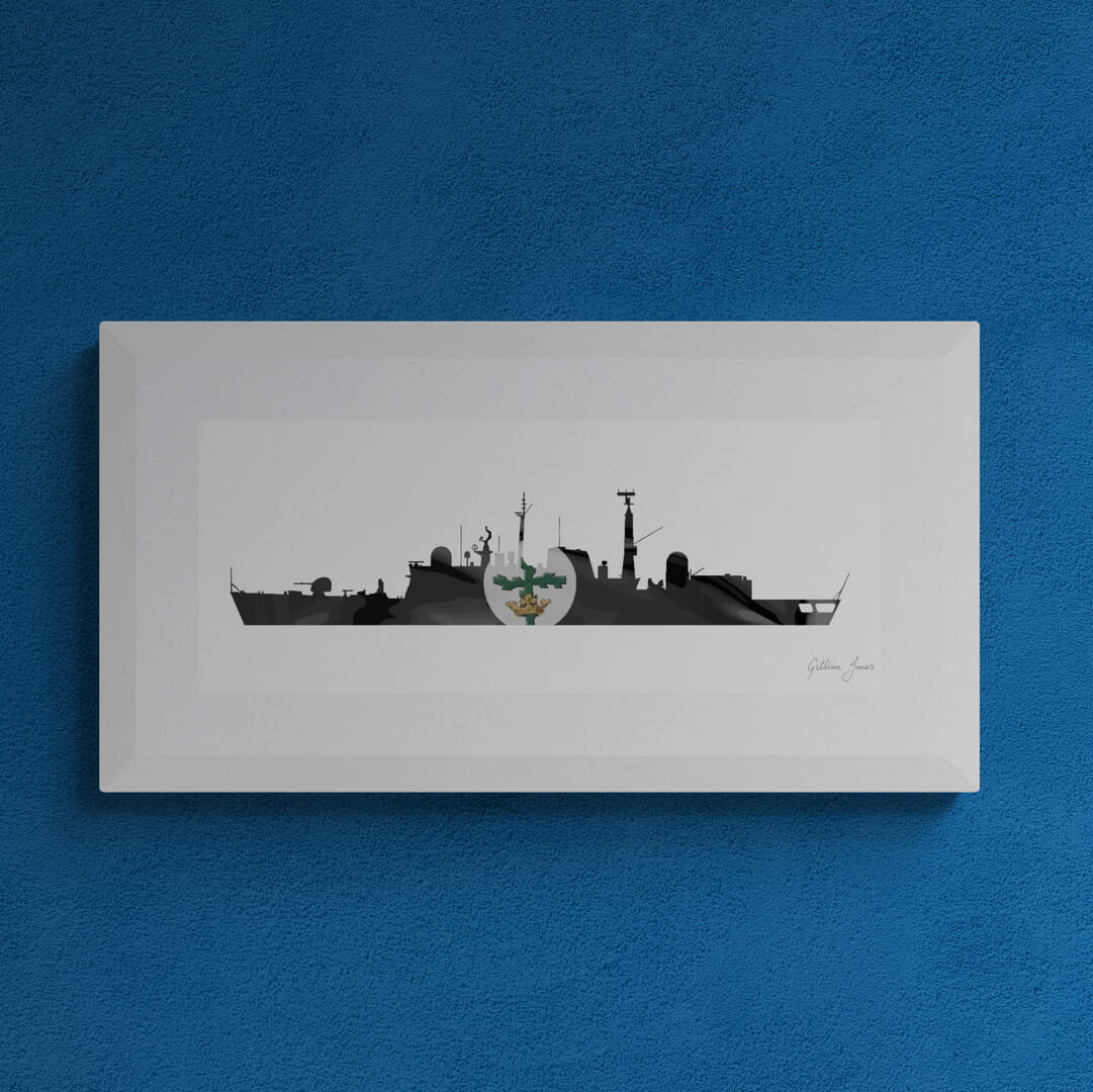 HMS NOTTINGHAM (D91) Type 42 Destroyer Print