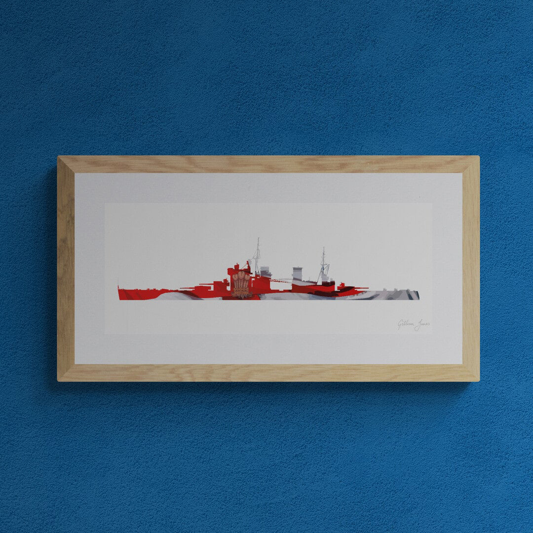 HMS PRINCE OF WALES Battleship Print