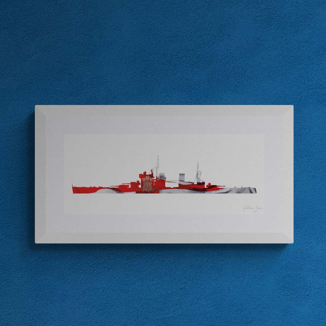 HMS PRINCE OF WALES Battleship Print