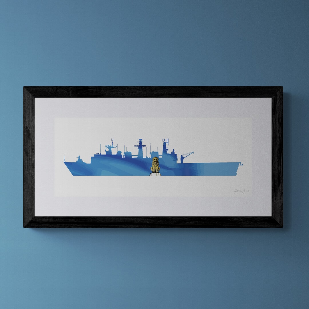 HMS Albion (Albion Class) Print