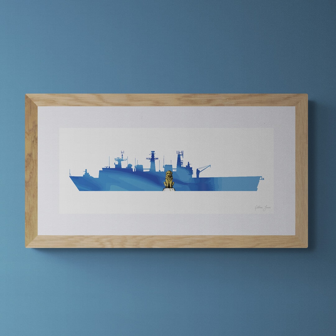 HMS Albion (Albion Class) Print