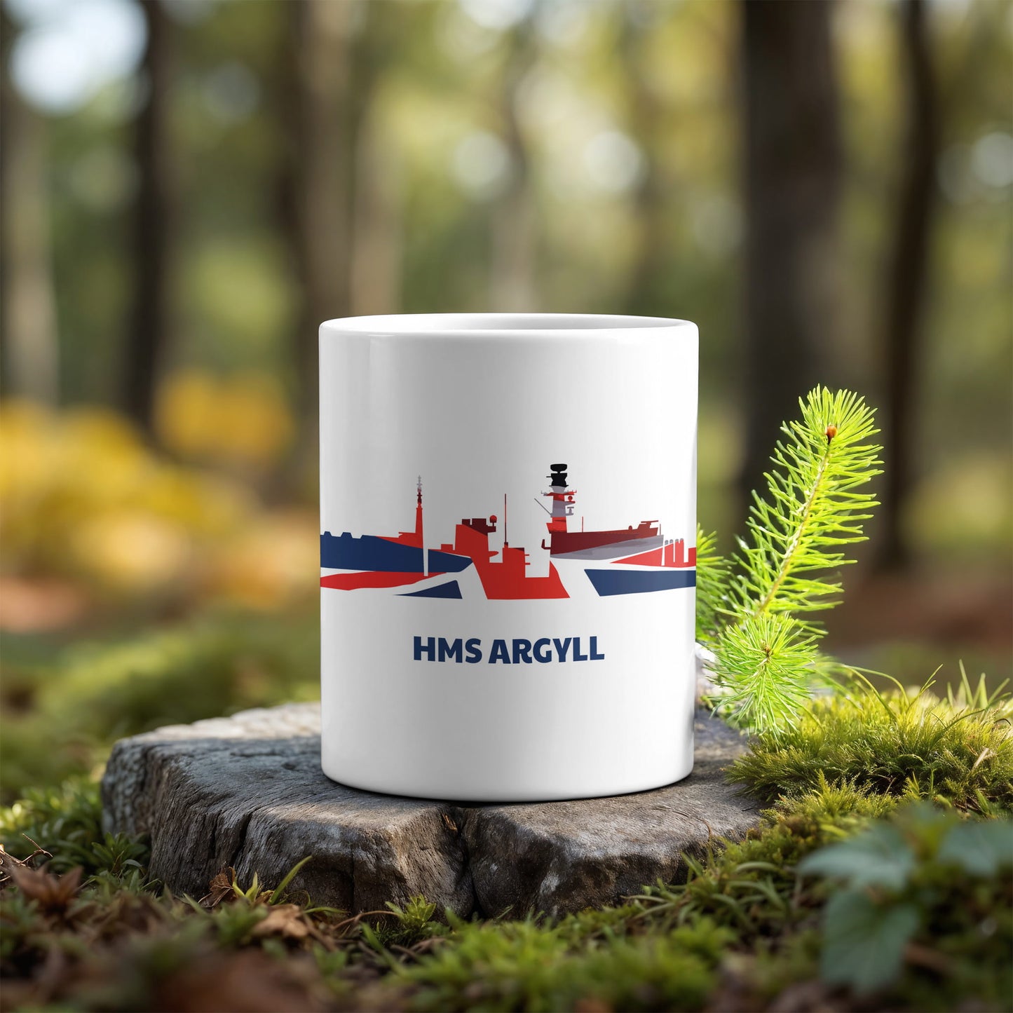 Type 23 Frigate Union Flag Ship's Name Mug