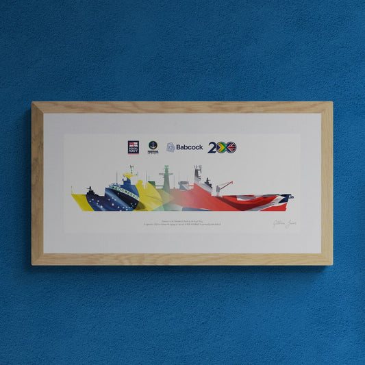 NDM Oiapoque (former HMS BULWARK) Brazil / UK Print