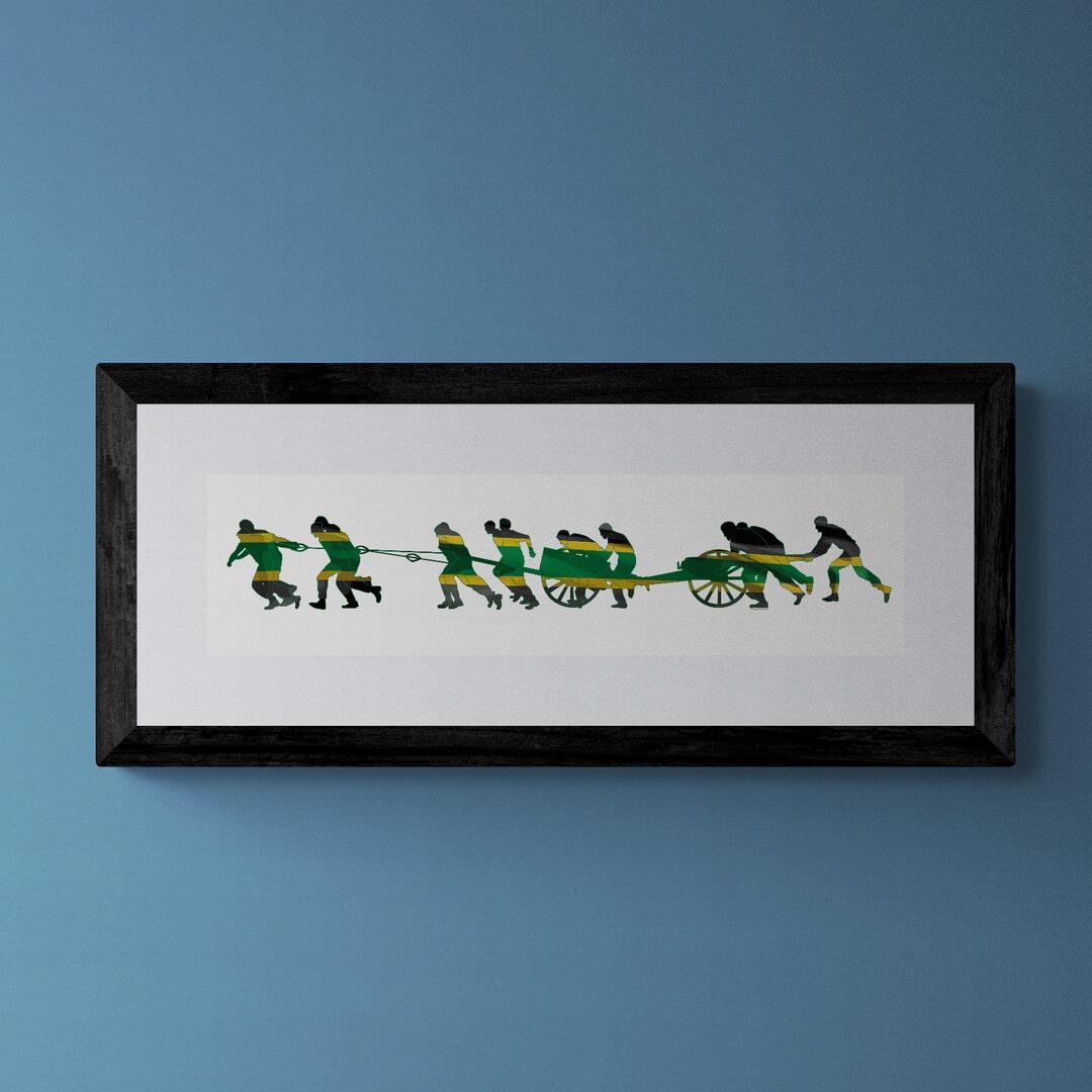 Field Gun Run HMS COLLINGWOOD Team Colours Print