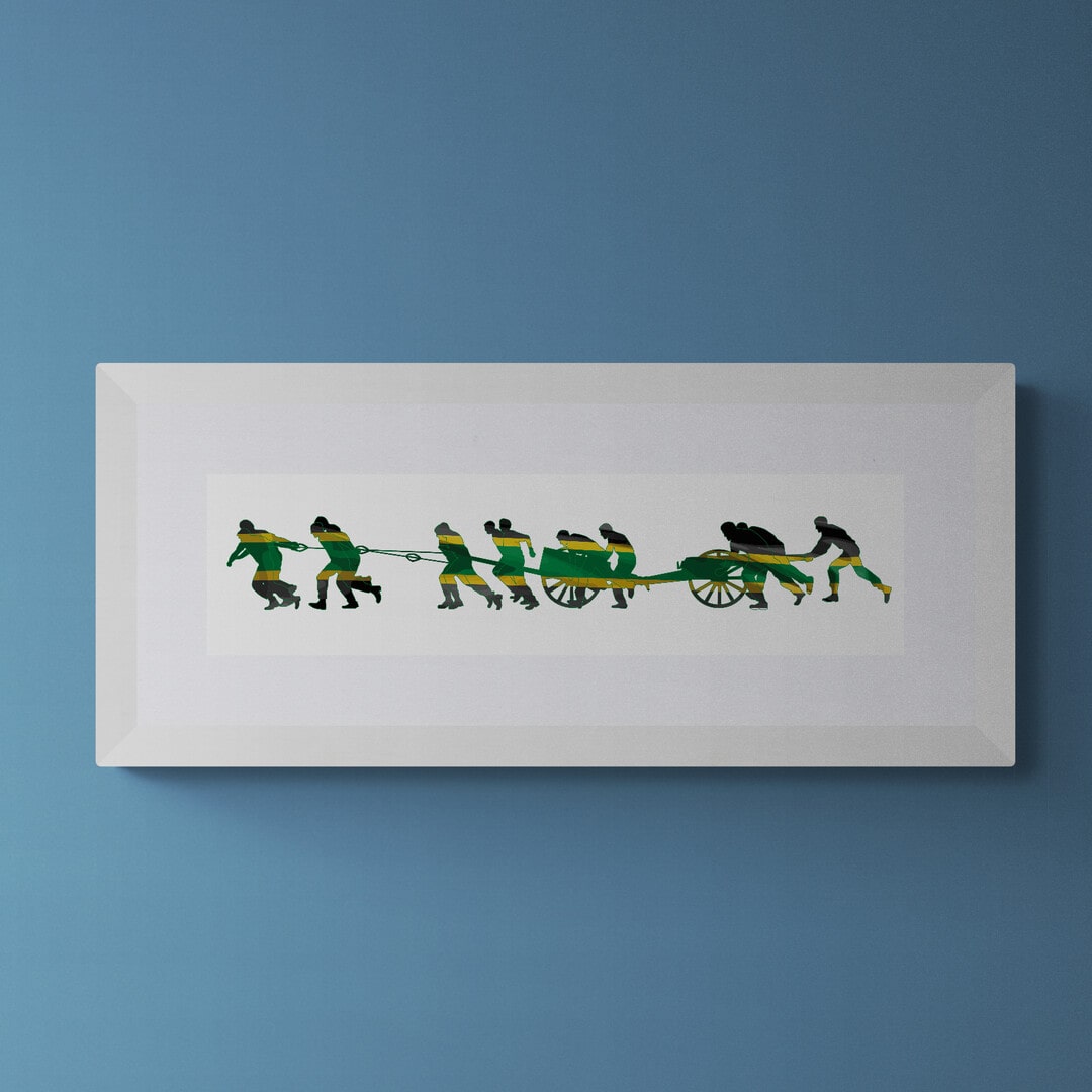 Field Gun Run HMS COLLINGWOOD Team Colours Print