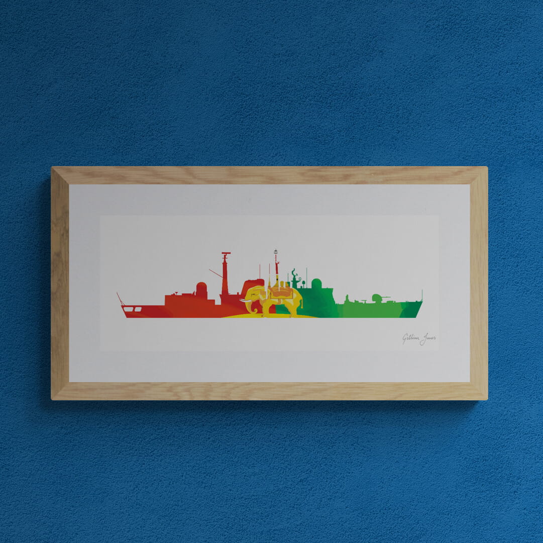 HMS COVENTRY (D118) Type 42 Destroyer Print