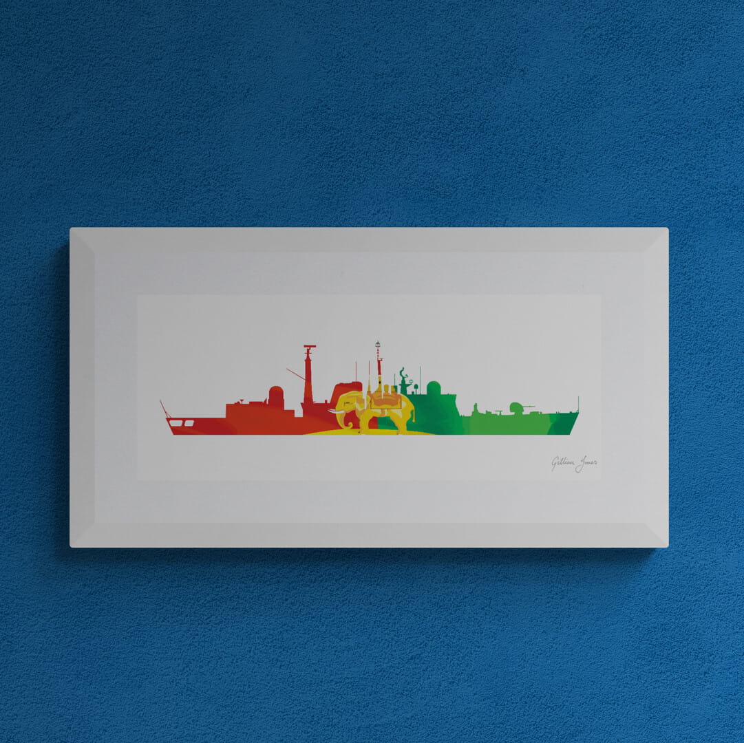 HMS COVENTRY (D118) Type 42 Destroyer Print