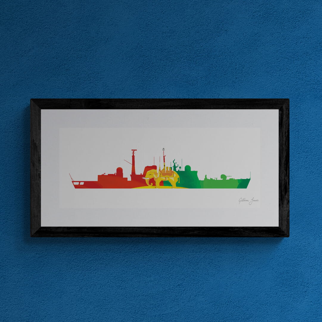HMS COVENTRY (D118) Type 42 Destroyer Print