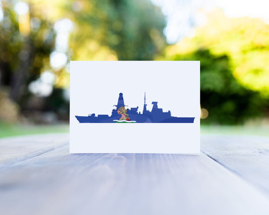 HMS Dauntless Greeting Card