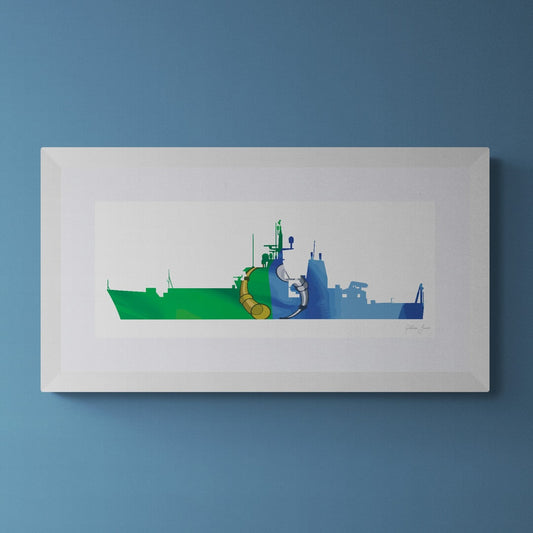 HMS Echo Crest Print