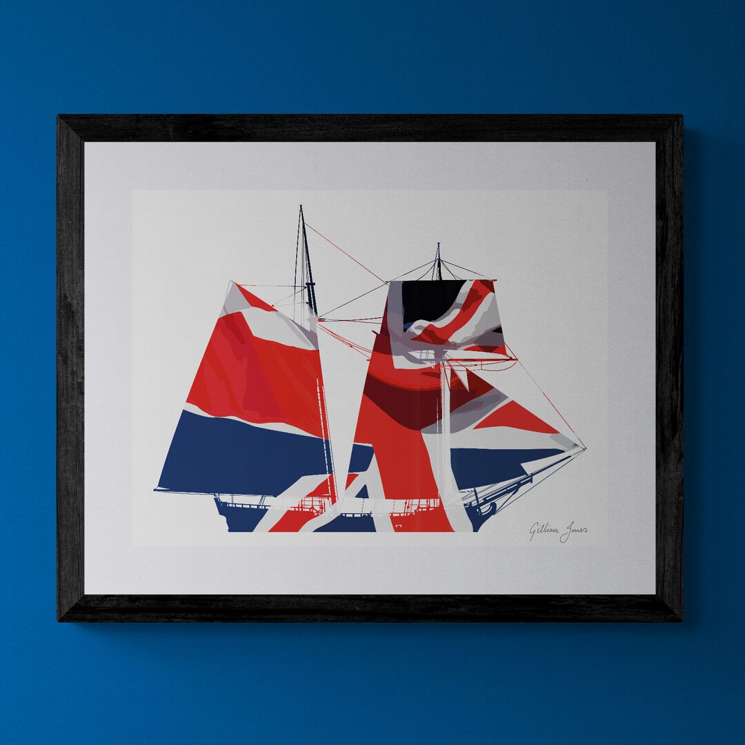 HMS Pickle Union Flag Print