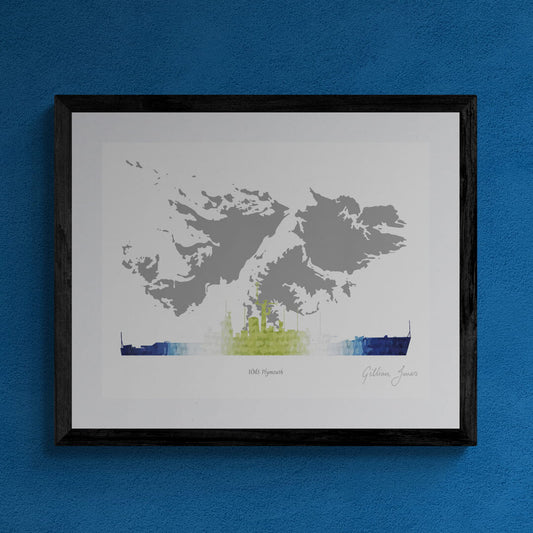 HMS PLYMOUTH (F126) Falkland Islands Print