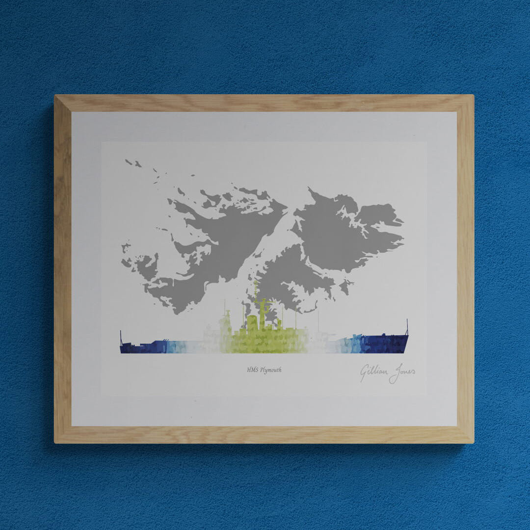 HMS PLYMOUTH (F126) Falkland Islands Print