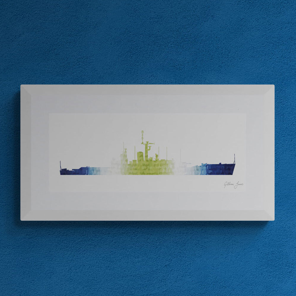 HMS PLYMOUTH (F126) South Atlantic Print