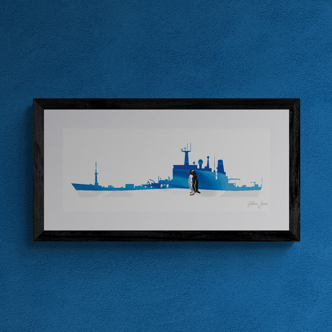 HMS SCOTT (H131) Crest Print