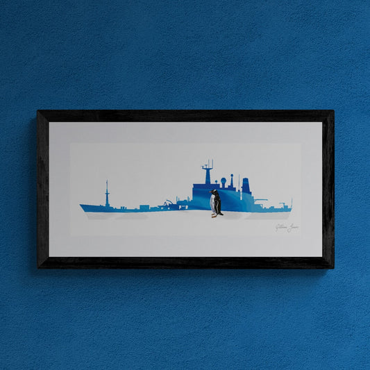 HMS SCOTT (H131) Crest Print