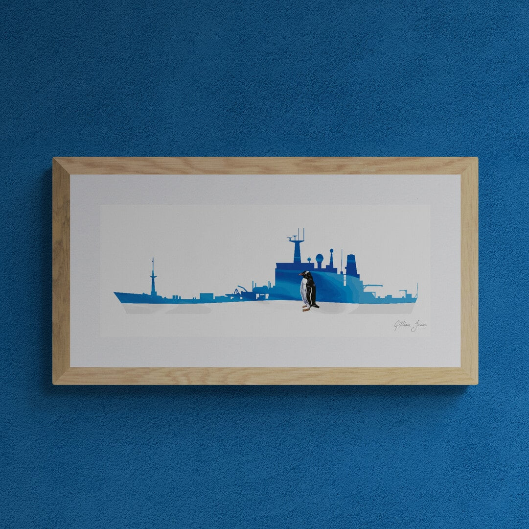 HMS SCOTT (H131) Crest Print