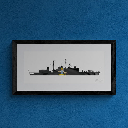 HMS SOUTHAMPTON (D90) Type 42 Destroyer Print