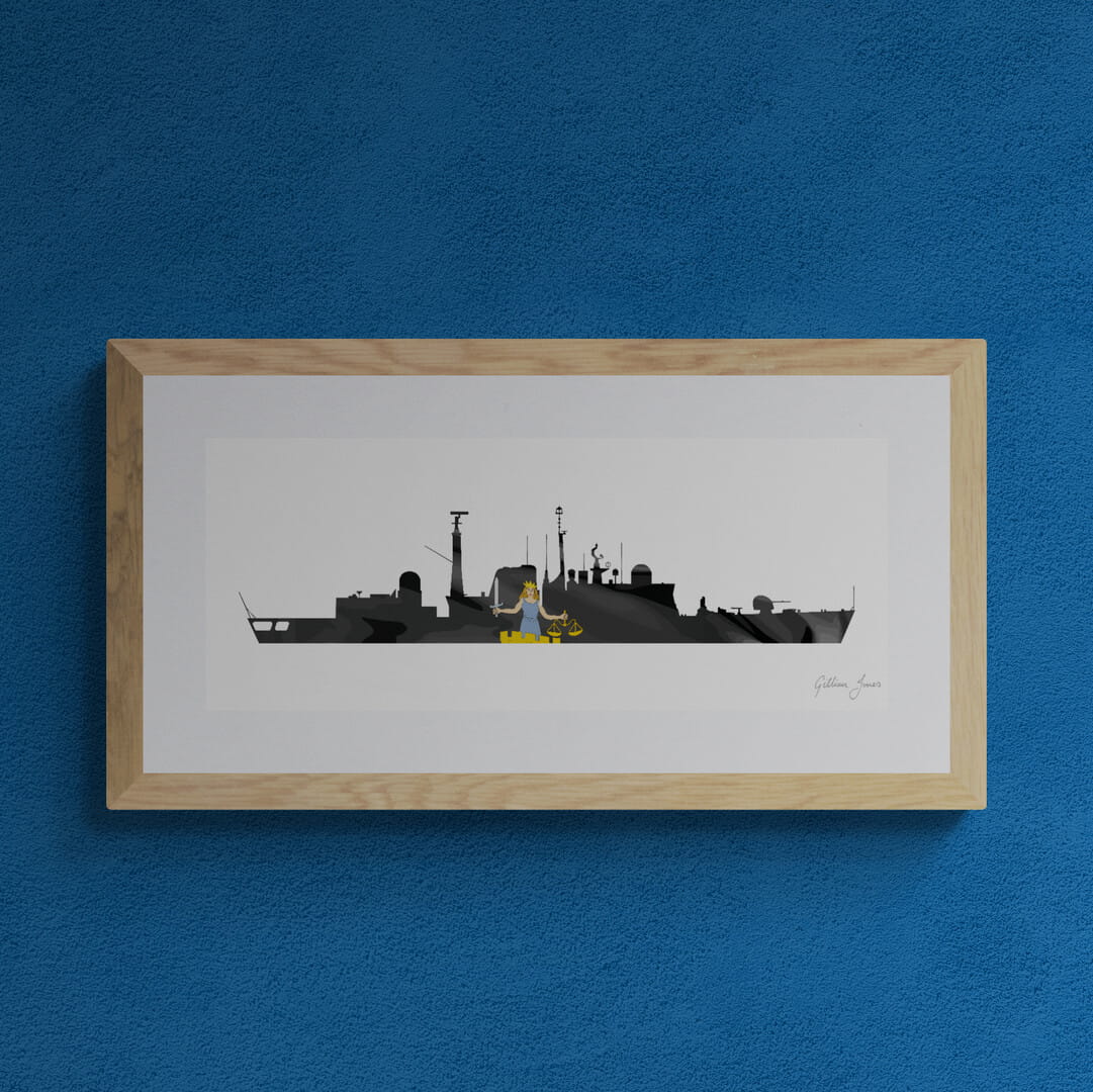HMS SOUTHAMPTON (D90) Type 42 Destroyer Print