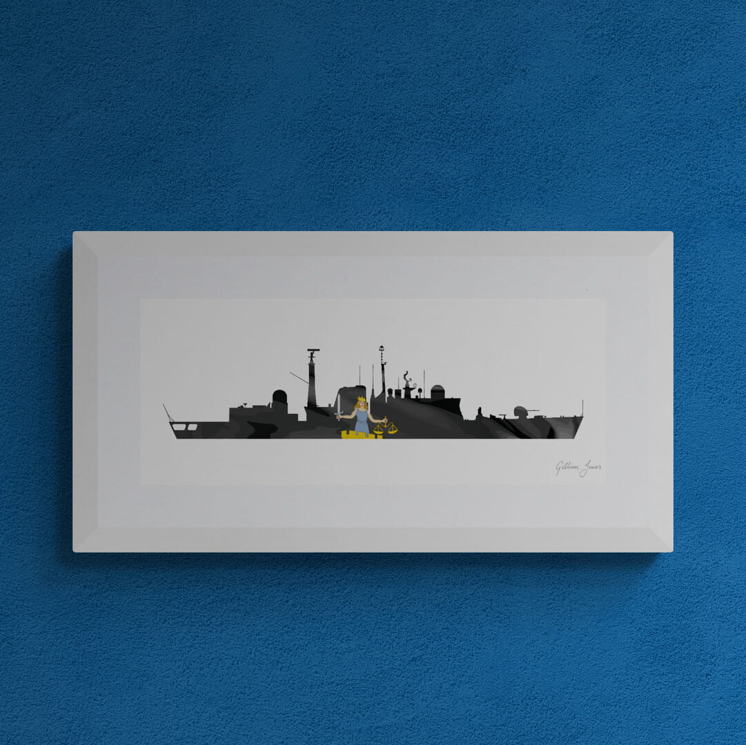 HMS SOUTHAMPTON (D90) Type 42 Destroyer Print